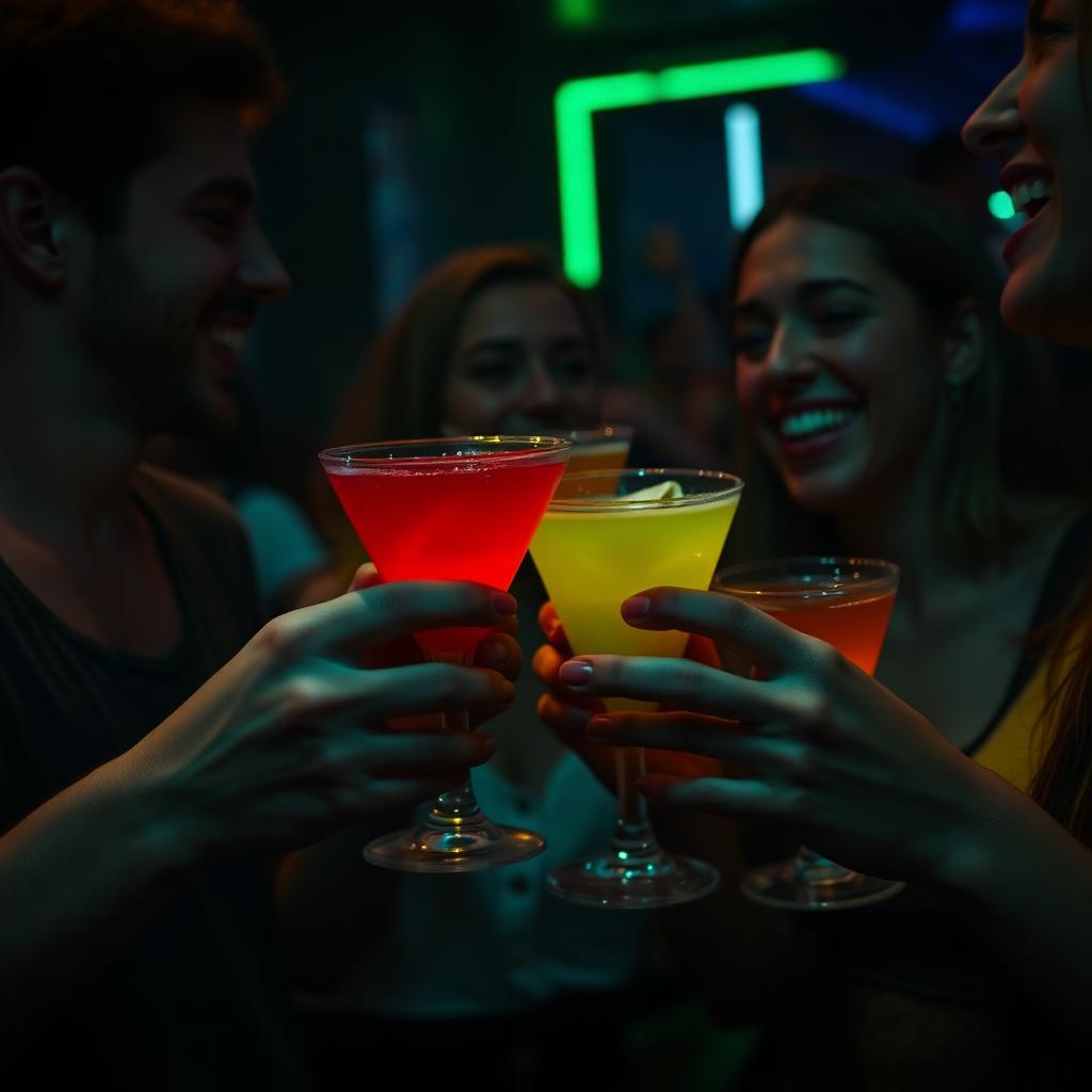 People mingling in the lounge