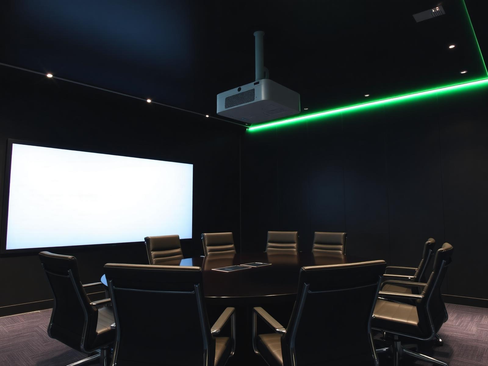 Meeting room with projector