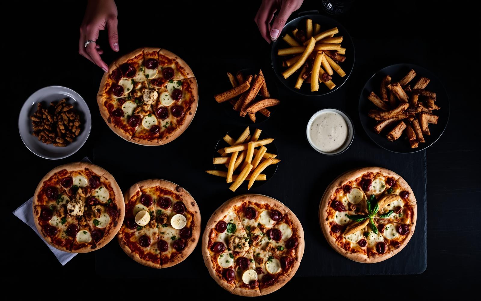 Sharing platters and stone-baked pizzas
