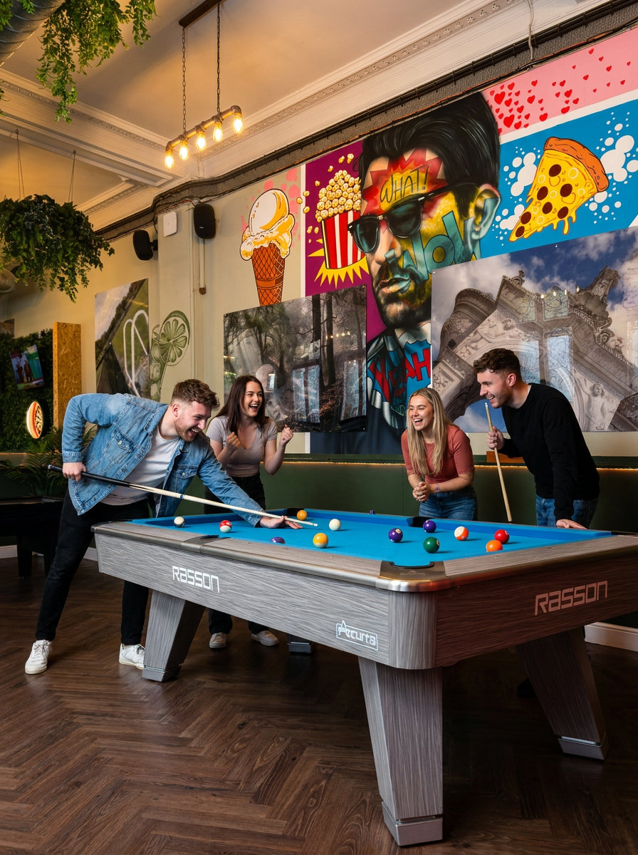 American Pool tables at Fun City Dudley